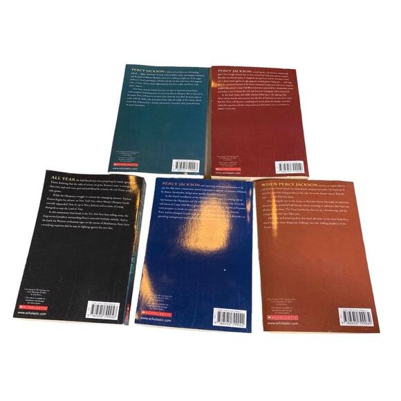 Percy Jackson Complete Series Set 1-5 Paperback Books Rick Riordan Lot of 5 - Picture 2 of 8